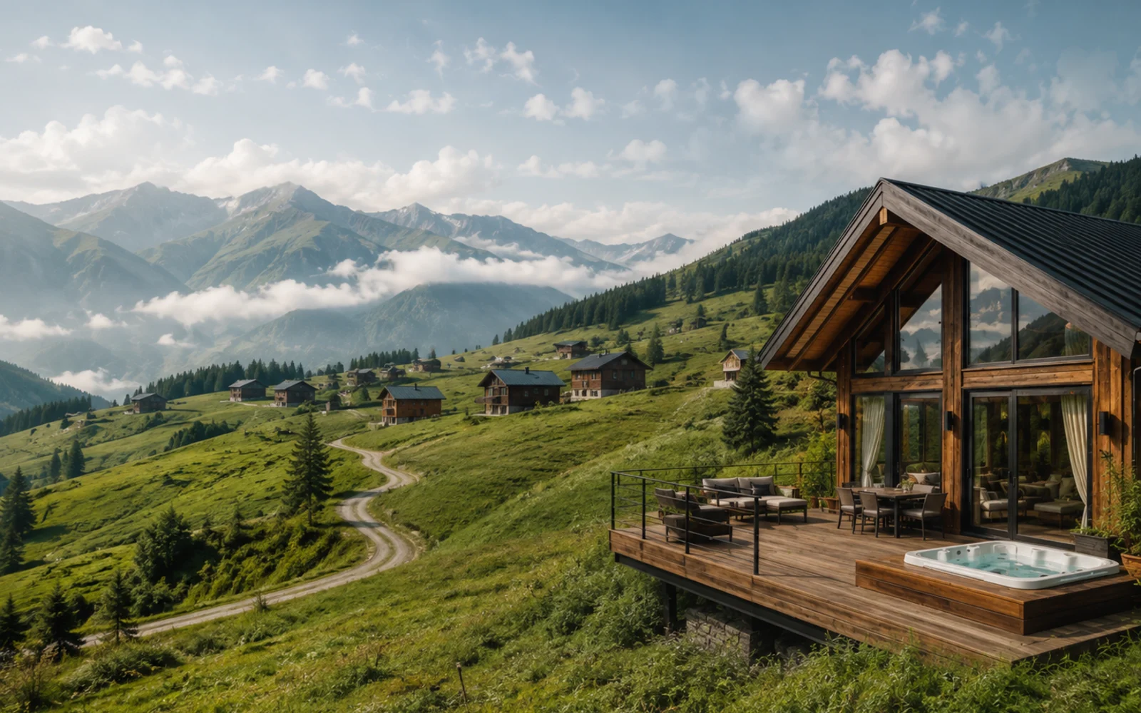 Rize ısıtmalı havuzlu bungalov